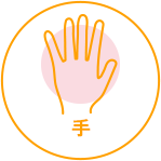 手